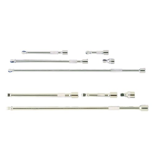3/8" & 1/2" Drive Combination Wobble Bar Set - 9 Piece
