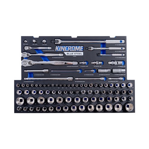 BLUESTEEL® 92 Piece Sockets & Accessories EVA Tray