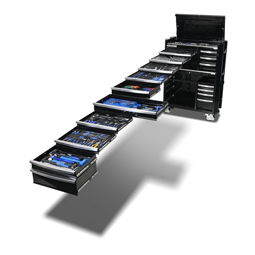CONTOUR® Workshop Tool Kit 734 Piece 17 Drawer (42") Black