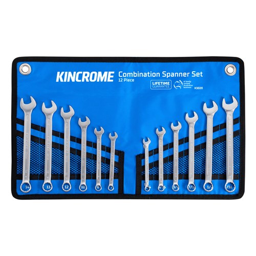Combination Spanner Set 12 Piece - Metric/Imperial