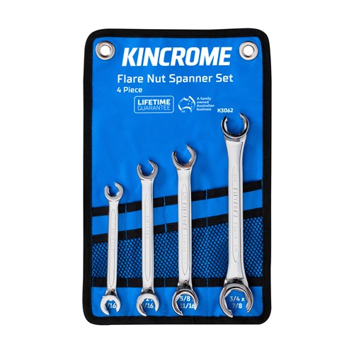 Flare Nut Spanner Set 4 Piece - Imperial