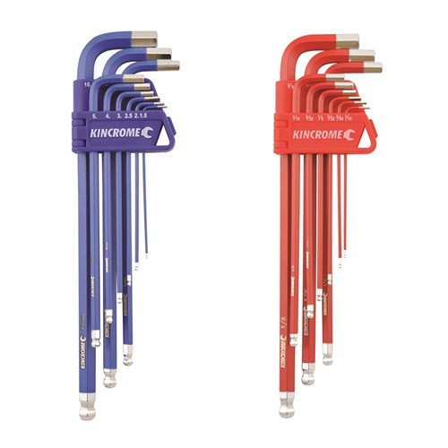 Ball Point Hex Key Set Long 18 Piece