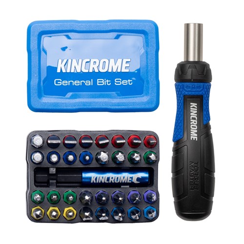 Mini Ratcheting Screwdriver and General Bit Set 34 Piece