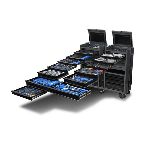 TITANIUM Workshop Tool Kit 1050 Piece 22 Drawer (60”)
