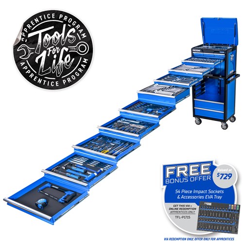 EVOLUTION Workshop Tool Kit 382 Piece 14 Drawer (26”)