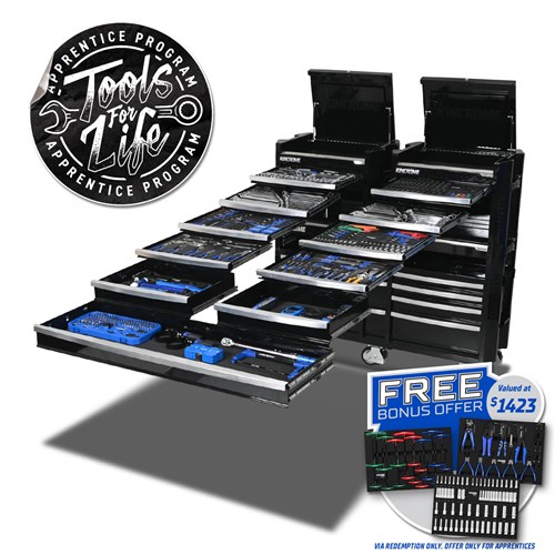 CONTOUR® Workshop Tool Kit 729 Piece 22 Drawer (60") Black