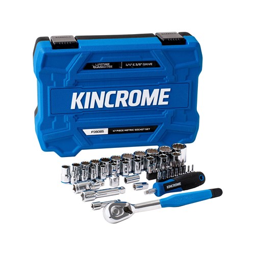 Socket Set 47 Piece 1/4 & 3/8" Drive - Metric