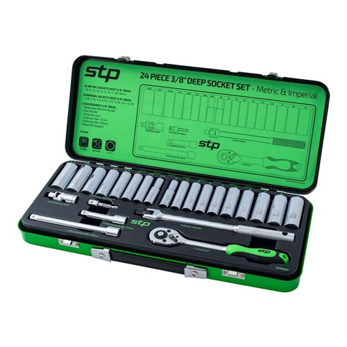 Supatool Premium 24 Piece Socket Set 3/8" Drive